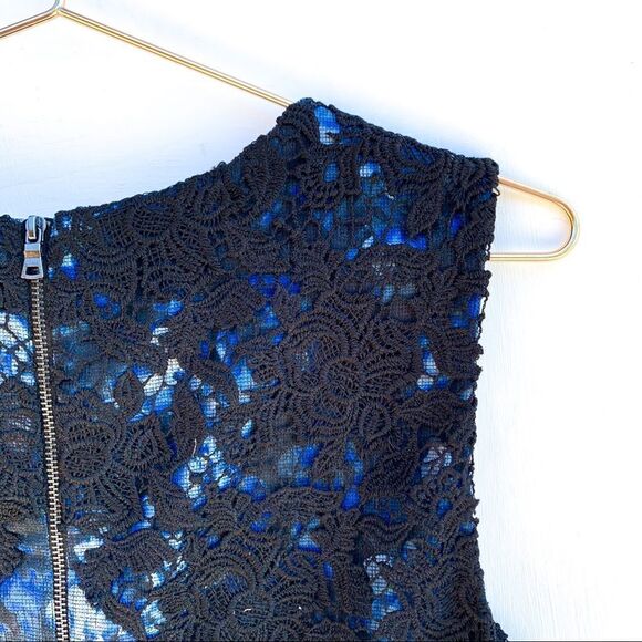 NWT T Tahari Navy Black Floral Print Fiona Dress - Picture 11 of 13